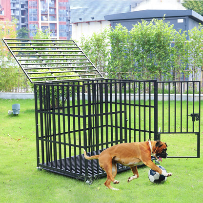 Rolling Heavy XXL Large Pet Playpen with Tray