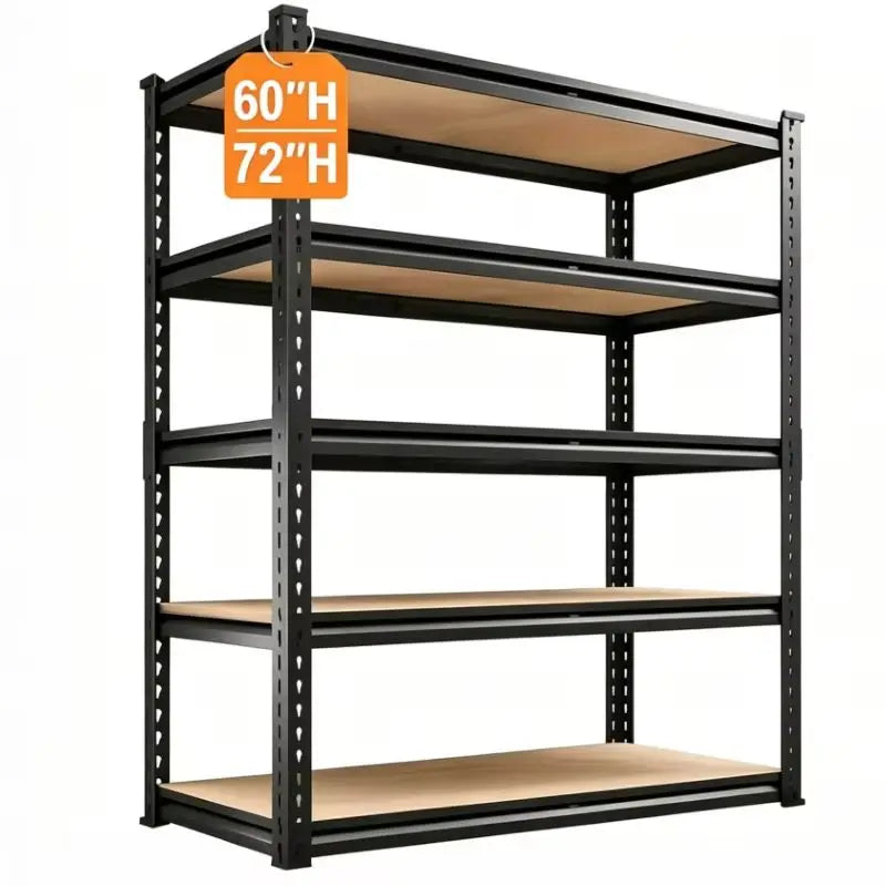 72" or 60"H Garage Storage 5-Tier, 2000LBS Capacity