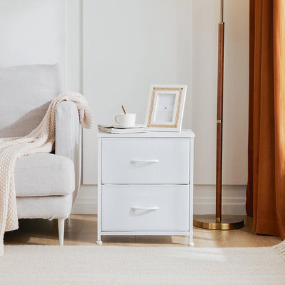 Set of 2 Bedside Nightstand w/2 Drawers