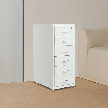 6 Drawer File Cabinet with Lock