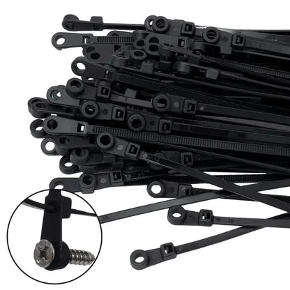 Nylon Cable Ties with Screw Hole Mount