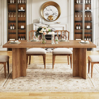 63-inch Farmhouse Style Dining Table for 4-6
