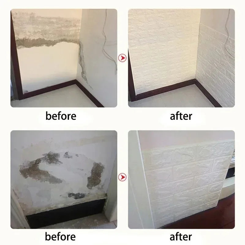 70cmx10m Self-adhesive Antique Foam Brick Wallpaper
