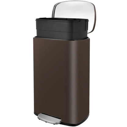 Step Lid Stainless Steel Kitchen Trash Can
