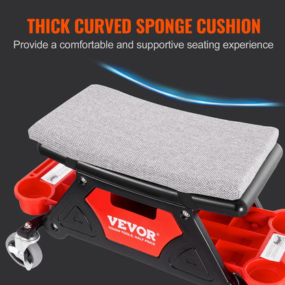 Heavy Duty Roller Creeper Seat for Home Garage