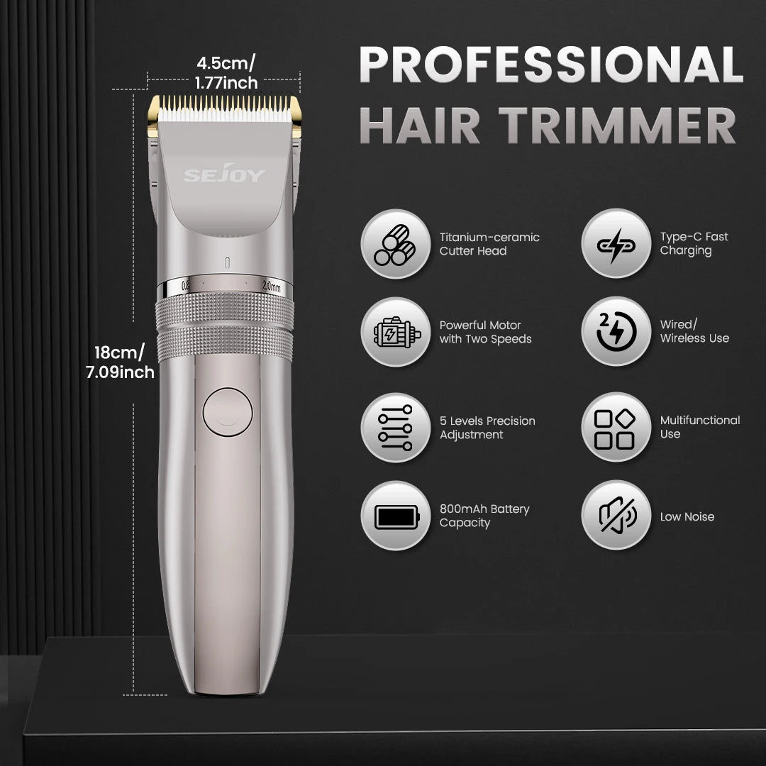 Cordless Pet Hair Clipper Kit for Dogs & Cats